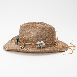 Chapeau de <span class=keywords><strong>cowboy</strong></span> pliable décontracté pour <span class=keywords><strong>femme</strong></span>, printemps et automne, à large bord, tendance, pour la plage et les voyages, avec accessoires. - Product Image 3
