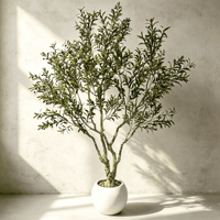 250cm Künstlicher Olivenbaum Dekorative Plastikpflanze Plantas Artificiales für Hotel-Lobby Restaurant Kommerzielle Inneneinrichtung