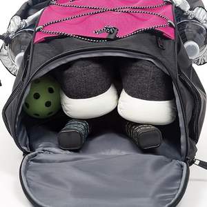 Sac de pickleball gratuit pour hommes et femmes, sac à dos de pickleball avec diverses poches zippées pour balles, raquettes, chaussures, bouteilles - Product Image 5