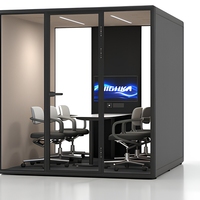 Studio d'enregistrement insonorisé, salle audiovisuelle multifonctionnelle pour la musique, la diffusion en direct, l'enseignement vocal, cabine OEM