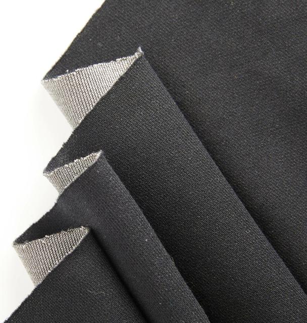 53%Cotton 42%Silver Knit Lambs Emf Radiation Signal Fabric Silver Coated Conductive Fabric Radiation Protection Fabric for Cloth
