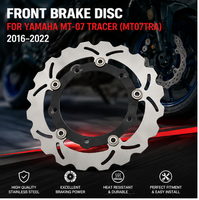 Nouveau disque de frein avant 282 mm pour Yamaha MT-07 Tracer MT07TRA 2016-2022 en acier inoxydable pour moto