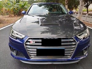 ชุดแต่งสไตล์คาร์บอนแบล็คสำหรับ Audi A4S4 พร้อมฝากระโปรงหน้า กันชน และกระจกที่ได้รับการปรับปรุงเพื่อเพิ่มความโดดเด่นภายนอก - Product Image 3
