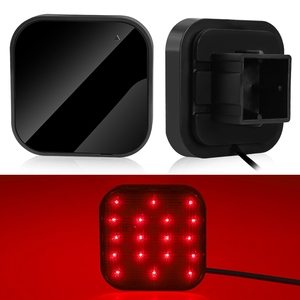 1 unidad Luz trasera LED de freno/posición de 15 LED roja para remolque, camión, SUV, cubierta de receptor de enganche de remolque - Product Image 5