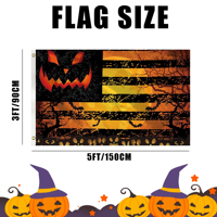 Drapeau d'ambiance personnalisé 3x5 pieds pour Halloween, Noël et Thanksgiving – Offre spéciale usine