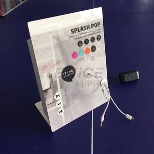 Bán buôn tùy chỉnh Acrylic Loa <span class=keywords><strong>Rack</strong></span> hiển thị với sạc bảng Cáp hàng đầu thân thiện với môi <span class=keywords><strong>perspex</strong></span> đứng hiển thị cho Cửa Hàng Loa - Product Image 3