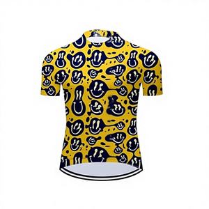 Nouveau style, vente en gros, vêtements de vélo personnalisés à manches courtes, impression par sublimation, maillot de cyclisme SPF50+, uniforme de cyclisme pour hommes - Product Image 1