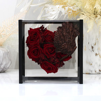Boîte Cadeau en Acrylique Transparente en Forme de Cœur d'Ange pour la Saint-Valentin, avec Embossage, Recyclable, Vente en Gros d'Usine