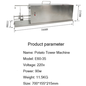 Máquina Eléctrica para Hacer Papas Fritas en Espiral, Máquina Comercial Automática para Hacer Torres de Papas en Espiral, Rebanadora de Papas en Espiral de Acero Inoxidable - Product Image 4