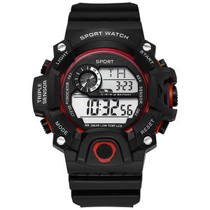 Reloj deportivo de moda para hombre con pantalla digital Esfera de 50mm Banda de TPU 10m Alarma de resistencia al agua Día/fecha Nuevo reloj redondo - Product Image 4