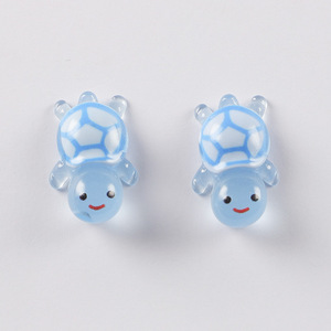 Piccole tartarughe in resina luminosa 10 colori portafortuna terrario in miniatura figura molto piccola per mistero borsa cieca a sorpresa - Product Image 5