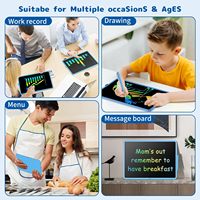 Tablette graphique numérique pour enfants en ABS, 20 pouces, écran LCD, batterie rechargeable - Ensemble de jouets à dessiner unisexe pour les âges 2-4 et 5-7 ans