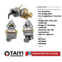 Pompe de relevage de carburant pour Cummins 4B 4BT 4BTA 6B 6BT 6BTA ISB QSB, Dodge Ram Case Ford Freightliner, 80+ numéros OE, MOQ 10 pièces