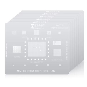 Plantilla de Reballing Amaoe MAC1-13 para CPU IC BGA, para Laptops Serie/MAC y SSD, Plantillas Personalizables Precisas - Product Image 1