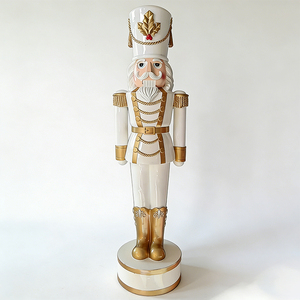 Casse-noisette de Noël, soldat géant, taille réelle, 2 m, 6 pieds, modèle sculpté en résine réaliste - Product Image 1
