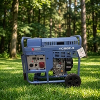 Générateur diesel portable Yuchai 2,8 kW 3,2 kW 24 V CC, démarrage électrique, type silencieux, châssis ouvert, ATS, télécommande