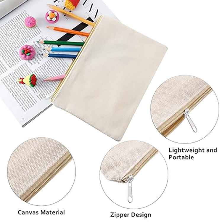canvas cosmetic pouch