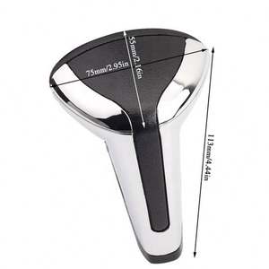 車ギアシフトノブ自動変速機レバーヘッド黒プジョー用 - Product Image 6