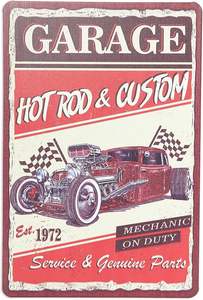 ป้ายโลหะดีบุกตกแต่งลายนูนพิมพ์ลายกำหนดเองตกแต่งเส้นทาง66ถนนวินเทจป้ายดีบุกรถจักรยานยนต์แผ่นดีบุก20*30ซม. - Product Image 2