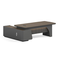 Solution de mobilier de bureau tout-en-un moderne, bureau de direction de grande taille de qualité supérieure, ensemble bureau et chaise pour PDG, directeurs et cadres