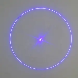 Círculo linha feixe com ponto azul 450nm 100mw módulo laser