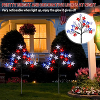 Luces Decorativas LED de Colores con Forma de Estrella, Luces Solares para Jardín, para Decoración de Fiestas, Días Festivos y Festivales, con Certificación CE, FCC y RoHS