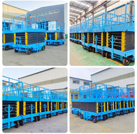 Plateforme élévatrice mobile hydraulique à ciseaux EVERSTAR 20M, alimentée par courant alternatif, à poussée manuelle, capacité de charge 230-450 kg, usage domestique 1