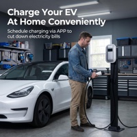Cargador Inteligente para Vehículos Eléctricos de 7kW 32A CA, Tipo 2, para Hogar, con Control por Aplicación y Programación de Carga para Todos los Vehículos Eléctricos