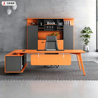 Bureau de direction moderne et durable JIUSHUN, bureau de direction en forme de L pour PDG, directeur, bureau informatique
