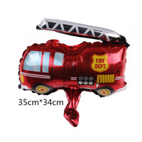 Mini véhicule modélisation feuille d'aluminium ballon lutte contre l'incendie camion Ambulance autobus scolaire Train réservoir enfants jouet en gros