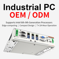 Ordinateur industriel OEM/ODM 3*LAN 6*USB PC embarqué sans ventilateur 2*port COM Edge Computing PC industriel IPC-Y6