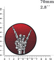 Vente en gros de patchs de lettres brodées-Badges personnalisés avec nom et logo pour équipes et marques