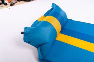 Outdoor Camping Automatic Inflatable Sleeping <b>Mat</b> 3cm Thick Spring Polyester <b>Waterproof</b> Moisture-proof Foldable Widened <b>Mat</b> - Product Image 2