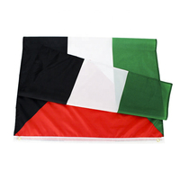 Nuoxin Bannière Drapeau Palestinien Personnalisé 3*5ft 90*150cm, Drapeau de Palestine pour Promotion Publicitaire