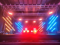 Tube LED DMX RGBW programmable de 2 m de long, matrice de pixels contrôlée par DMX, tube RGB DMX