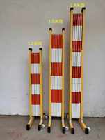 Barrera de Tráfico Extensible Aislada, Portátil, de Alta Resistencia, en Amarillo/Rojo/Negro/Rojo/Verde, Barrera de Seguridad, Barandilla, Superventas