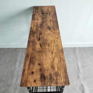 <strong>Black</strong> Shoe Rack <strong>Bench</strong>, 4-Tier Modern Wooden Shoe Rack <strong>Storage</strong> Organizer <strong>Bench</strong> Organizer - Product Image 4