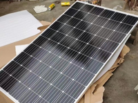 Système de panneaux solaires monocristallins demi-cellules de type N avec cadre argenté Stock JAX400-720M 550W, efficacité 22%, 1500V DC, module complet