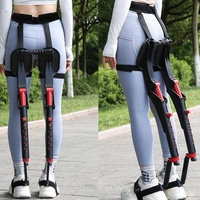 Canne Exosquelette Portable – Canne de Marche Réglable en Alliage d'Aluminium, Capacité de Charge de 136 kg pour la Pêche et les Travaux Extérieurs
