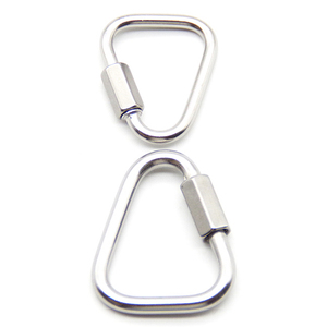 <span class=keywords><strong>Mousqueton</strong></span> de sécurité triangulaire en acier inoxydable 304 à verrouillage rapide pour l'escalade et la protection contre les chutes - Product Image 5