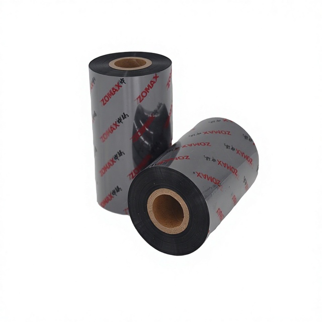 ZOMAX Wax/Resin Ribbon 12mm 300m Thermal Transfer Barcode Printer Label Compatible with HP/OKI