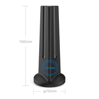 Antena de TV Digital HD ANTUKO, Decodificador DVB-T, Base Magnética Interior, 25 DBi