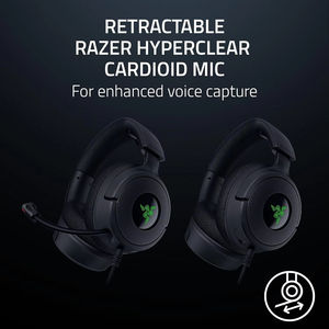 Auriculares para Juegos con Cable <span class=keywords><strong>Razer</strong></span> <span class=keywords><strong>Kraken</strong></span> V4 X, Controladores de 40 mm, Micrófono Dinámico Cardioide, Almohadillas de Espuma Viscoelástica, Cable Tipo C y Tipo PC para Mac y PS5 - Product Image 4