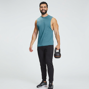 Débardeur de sport ajusté décontracté sans manches, débardeurs hip-hop, vêtements de sport, débardeur ajusté à séchage rapide, vente en gros, débardeur pour hommes - Product Image 1