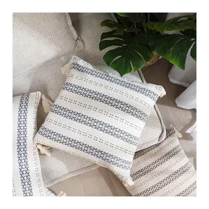 Cuscino Queeneo personalizzato Boho Bohemia stile nordico marocco fatto a mano frangia nappe nordiche di lusso tiro cuscino fodera