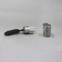 Cina Pemasok Portable EDC Revolver Silinder Titanium Pil Fob Liontin
