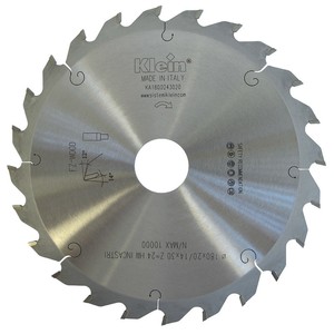 KLEIN HW lama per sega circolare in acciaio ad alta velocità per scanalature D = 180 Z = 24 denti B/C = 2.5/1.6 D = 30 KA180.0243025 diametro 350mm - Product Image 1