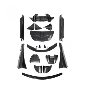 Kit completo de carrocería de fibra de carbono seca estilo No-vit-ec, alerón trasero, faldones laterales, ventilación de techo, panel de puerta, tapa de maletero para McLaren 540C <span class=keywords><strong>570S</strong></span> 570GT - Product Image 4