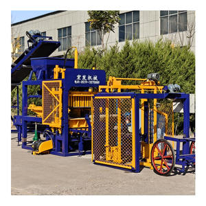 स्वचालित QT4-15S कंक्रीट ब्लॉक बनाने वाली मशीन खोखली और सीमेंट ईंट कच्चे माल के लिए इंटरलॉक ब्लॉक निर्माता - Product Image 2