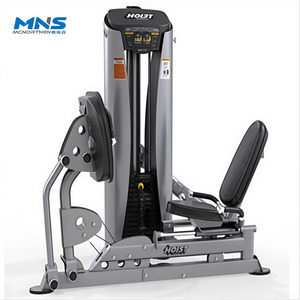 Offre Spéciale Vente Directe Usine Appareil de Musculation à Charge Sélective Double Ligne Presse à Jambes Assise / Élévateur de Mollets - Product Image 1